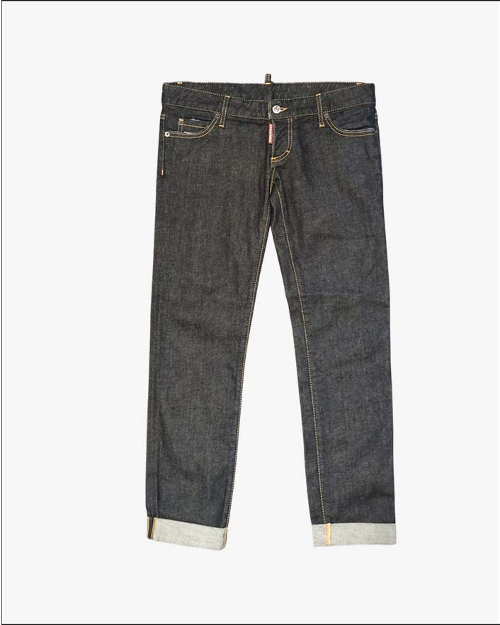 Jeans Dsquared2 Pat Jean Denim Raw Scuro  Taglia 42