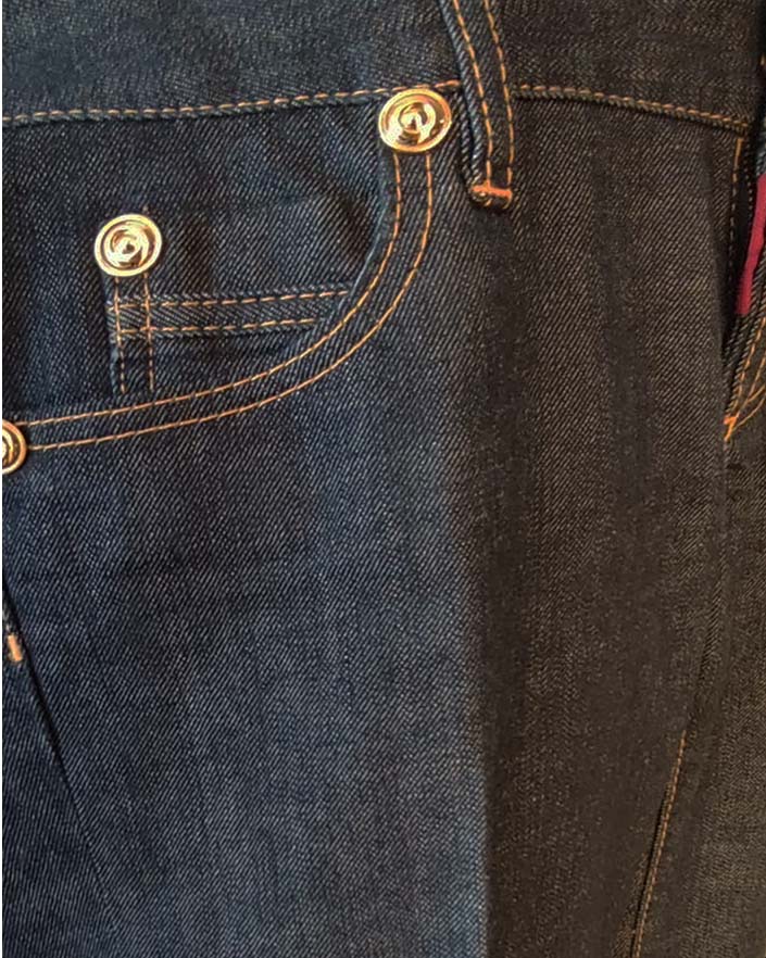 Jeans Dsquared2 Pat Jean Denim Raw Scuro  Taglia 42
