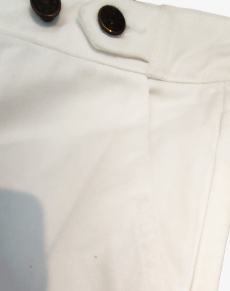 Pantaloni Maje bianchi bootcut in cotone stretch anni 2010