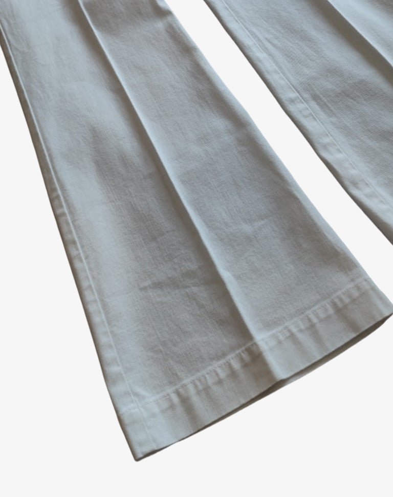 Pantaloni Maje bianchi bootcut in cotone stretch anni 2010