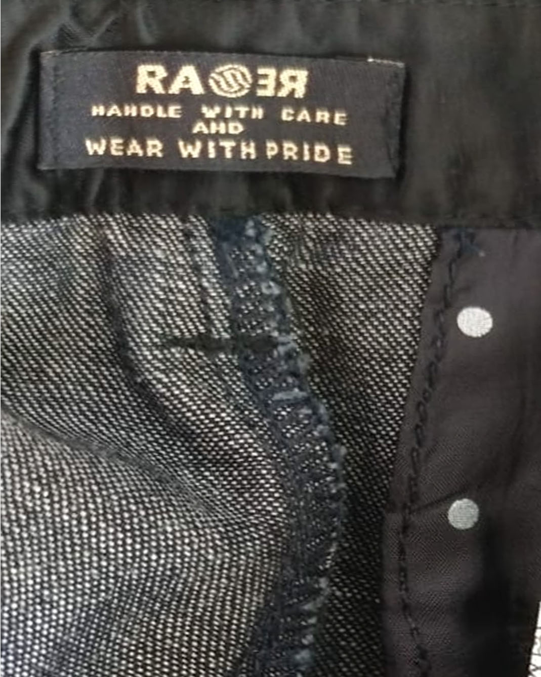 Pantalone Ra-Re a Zampa in Denim Cotone-Lino  Anni 2010