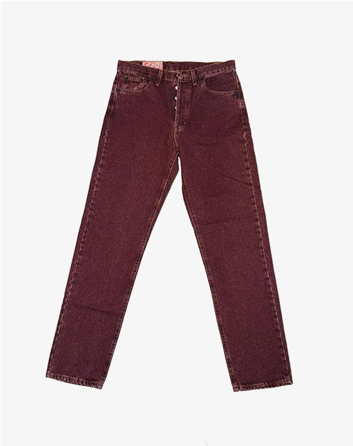 Jeans Rifle Antifit vintage rosso granata unisex anni '90