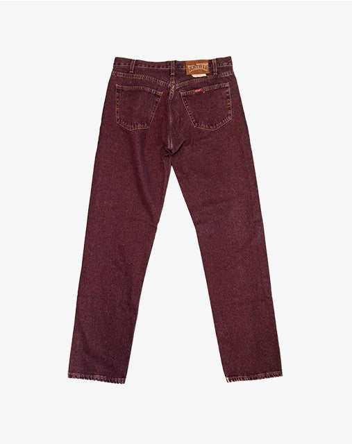 Jeans Rifle Antifit vintage rosso granata unisex anni '90