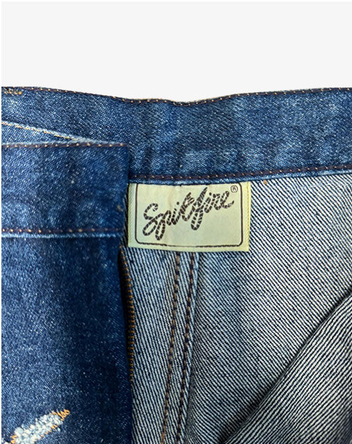 Jeans donna Spitfire vintage in denim blu da collezione anni '90