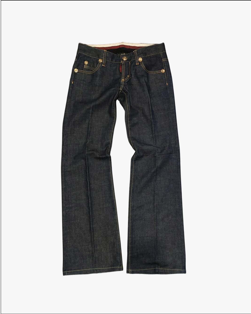 Jeans Dsquared2 Classy Low Bootcut Denim Scuro e Pizzo taglia 27