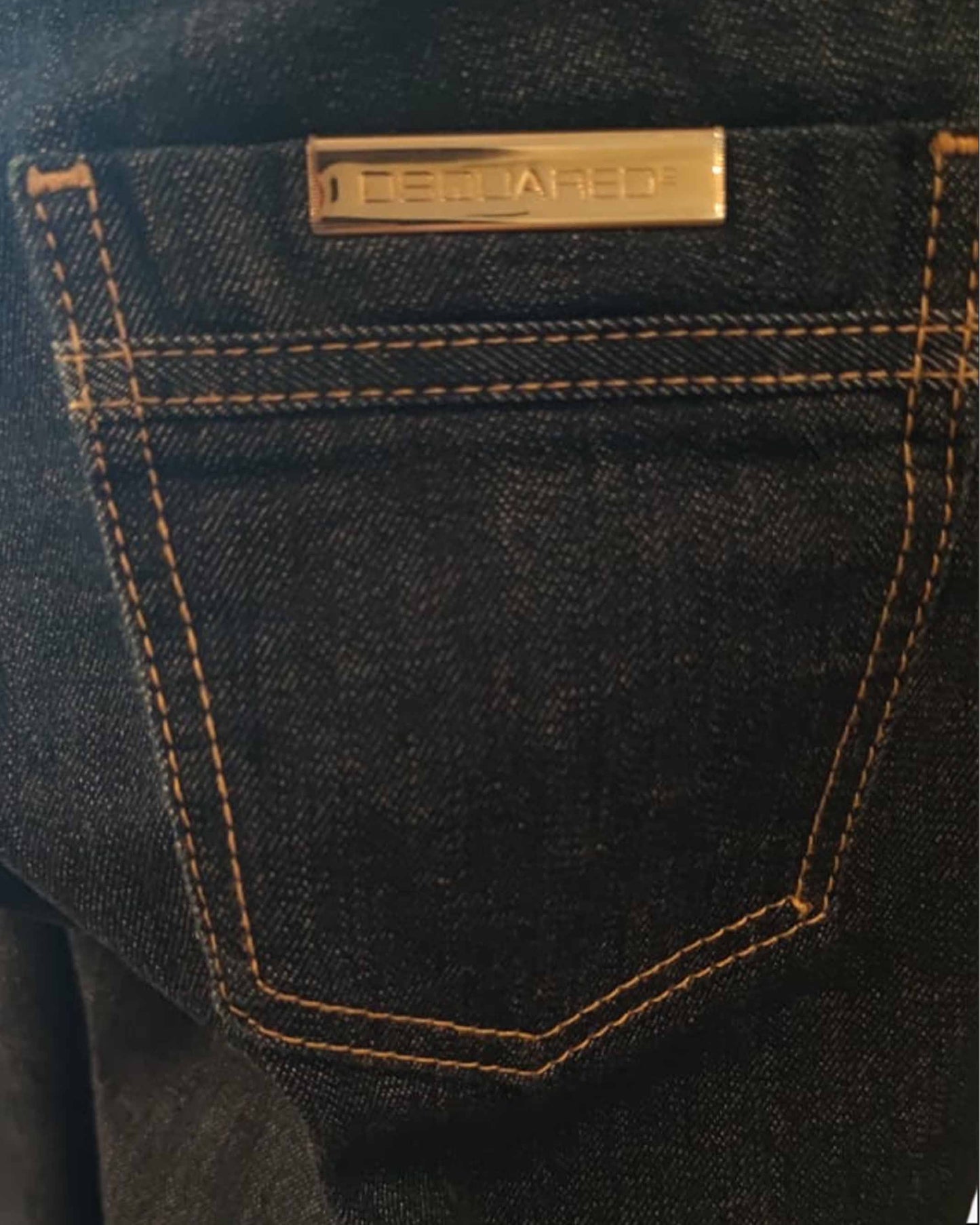 Jeans Dsquared2 Classy Low Bootcut Denim Scuro e Pizzo taglia 27
