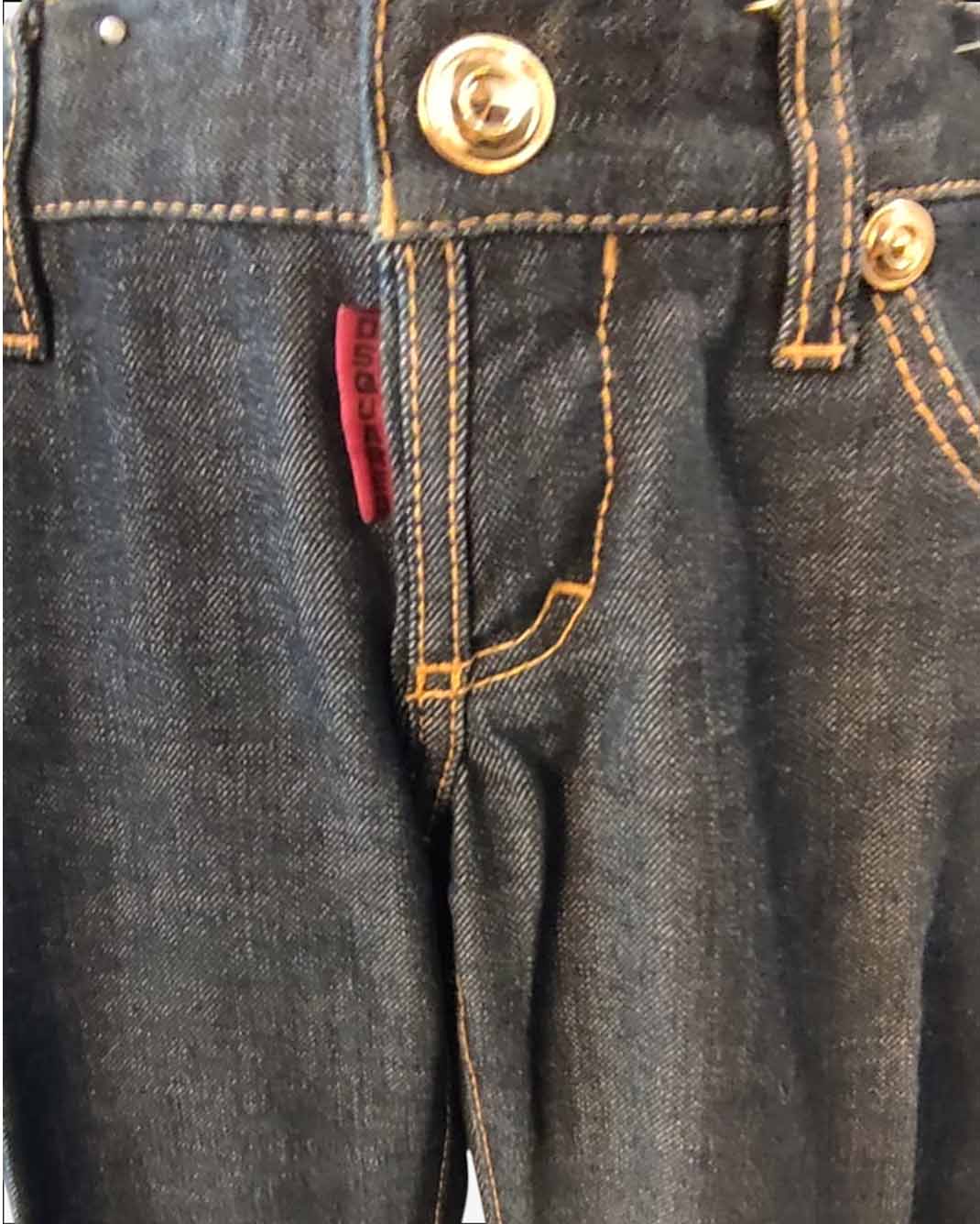 Jeans Dsquared2 Classy Low Bootcut Denim Scuro e Pizzo taglia 27
