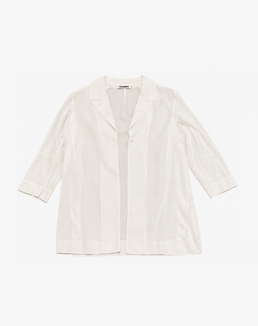 Jil Sander Coat Shirt Oversize in Cotone Bianco SS 2013