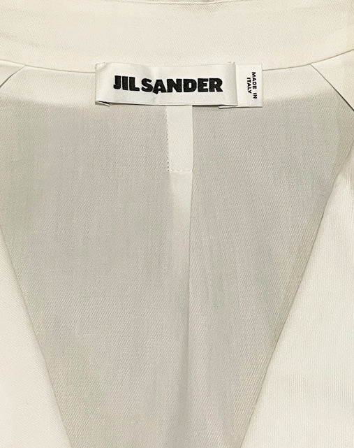 Jil Sander Coat Shirt Oversize in Cotone Bianco SS 2013
