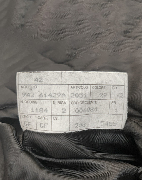 Blazer lungo Gianfranco Ferré donna in pelle nera con interno removibile