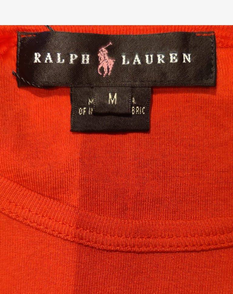 T-shirt Ralph Lauren Big Pony rossa  donna  Y2K