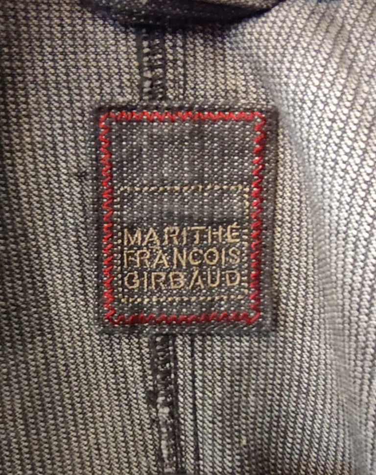 Marithé François Girbaud Spolverino Decostruito in Cotone anni 2000