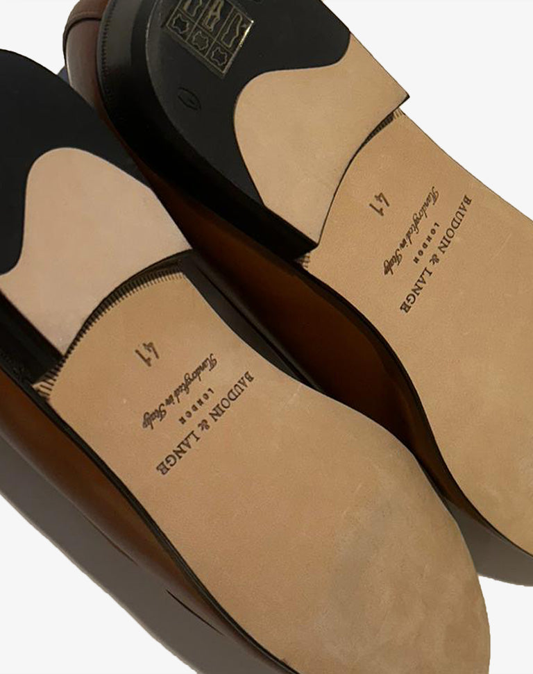 Mocassini Uomo Baudoin & Lange London Marroni Taglia 41