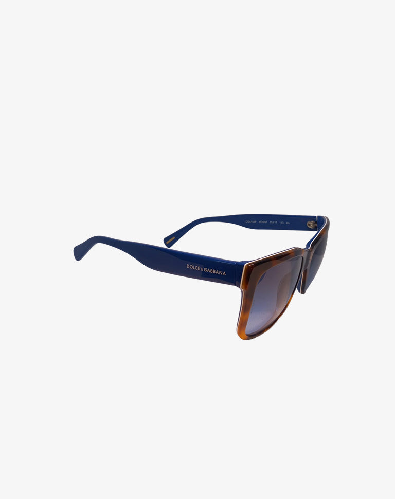 Occhiali da sole Dolce & Gabbana tartaruga e blu