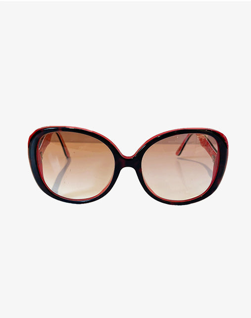 Occhiali da Sole Ray-Ban Rossi e Neri con Lenti Sfumate