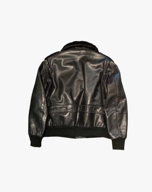 Schott NYC 184F Flight Jacket Made in USA Men's Leather Bomber 90s