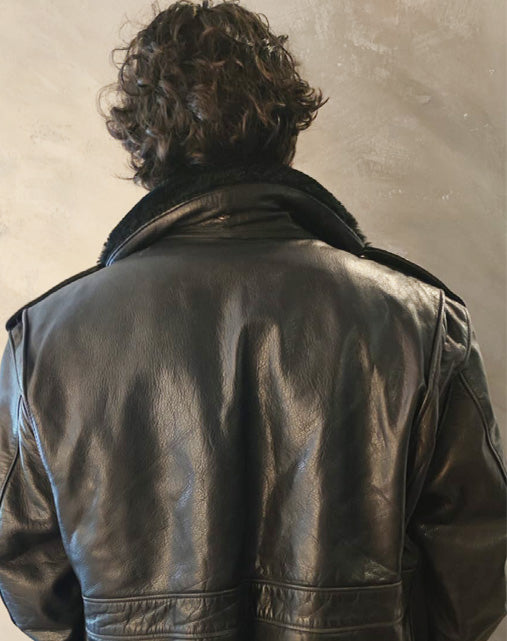 Schott NYC 184F Flight Jacket Made in USA Men's Leather Bomber 90s