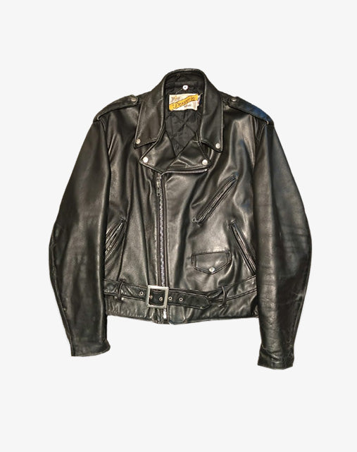 Schott Perfecto 618 Made In Usa Giubbotto In Pelle Uomo fine Anni '80