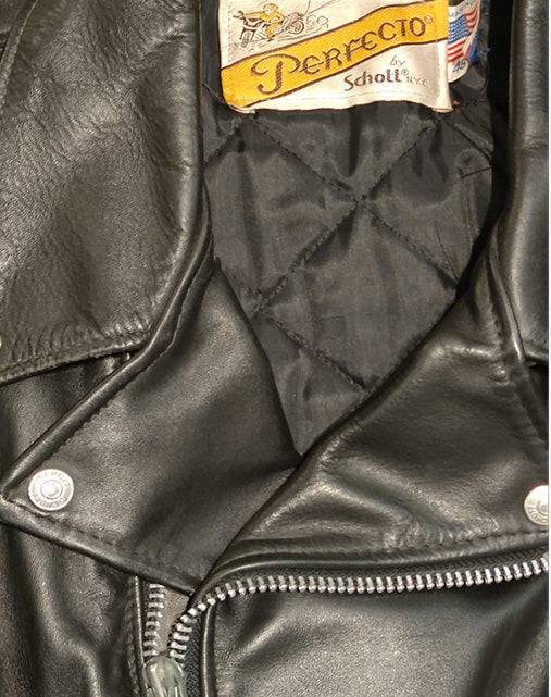 Schott Perfecto 618 Made In Usa Giubbotto In Pelle Uomo fine Anni '80