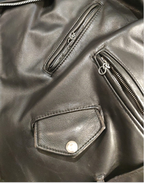 Schott Perfecto 618 Made In Usa Giubbotto In Pelle Uomo fine Anni '80