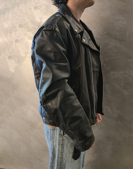 Schott Perfecto 618 Made In Usa Giubbotto In Pelle Uomo fine Anni '80