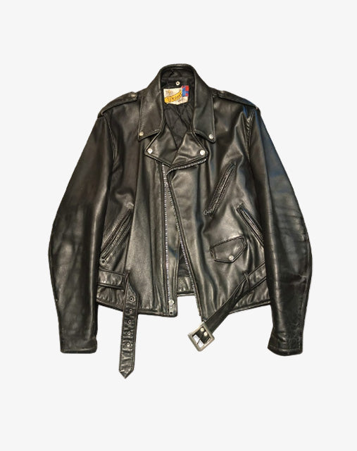 Schott Perfecto 618 Made In Usa Giubbotto In Pelle Uomo fine Anni '80