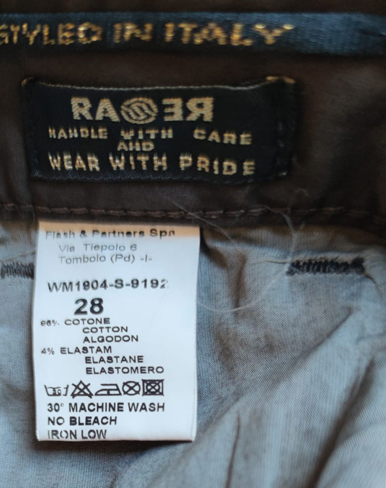 Pantaloni donna Rare marrone stretch flare anni 2000