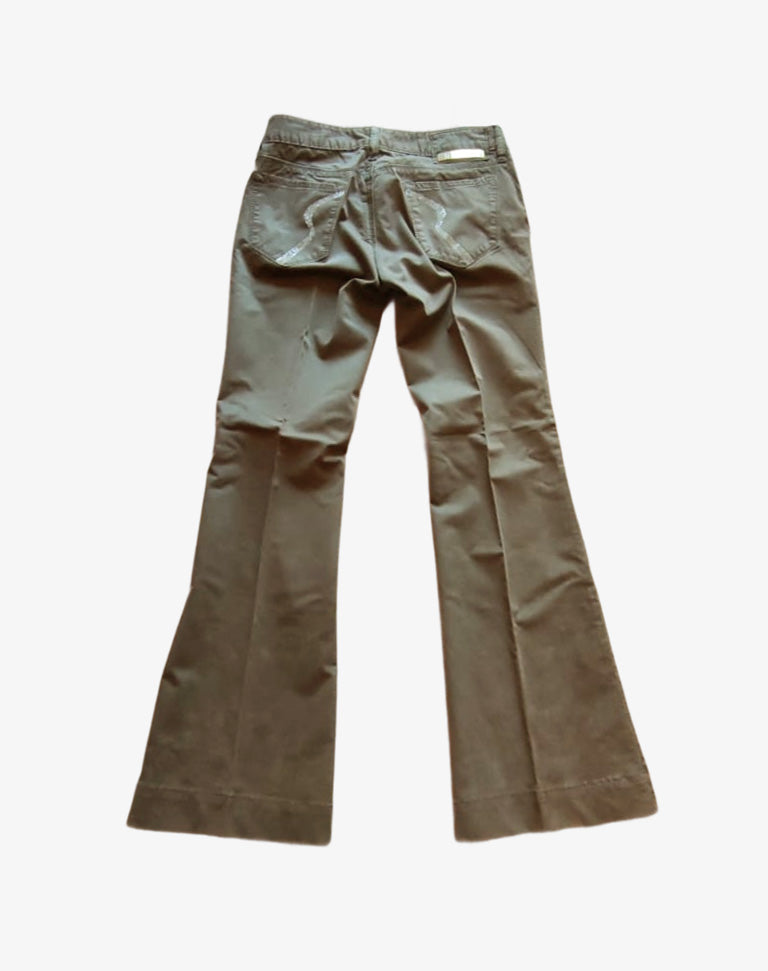 Pantaloni donna Rare marrone stretch flare anni 2000