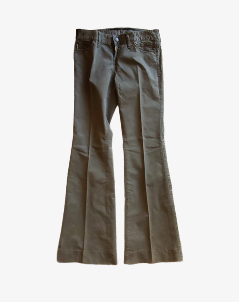 Pantaloni donna Rare marrone stretch flare anni 2000