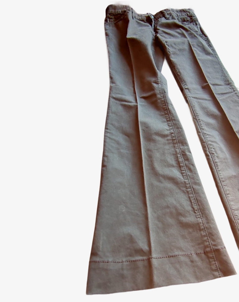 Pantaloni donna Rare marrone stretch flare anni 2000