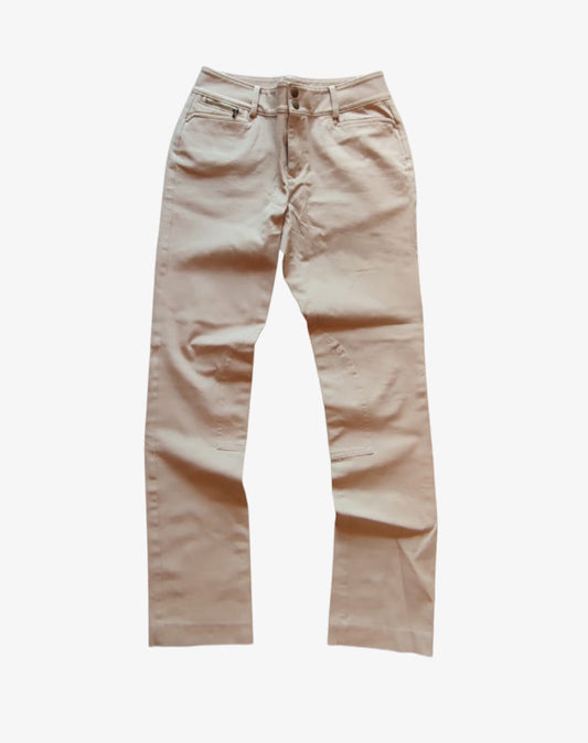 Lauren Ralph Lauren pantaloni donna beige in cotone stretch anni 2010
