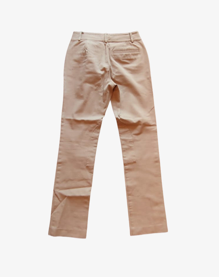 Lauren Ralph Lauren pantaloni donna beige in cotone stretch anni 2010