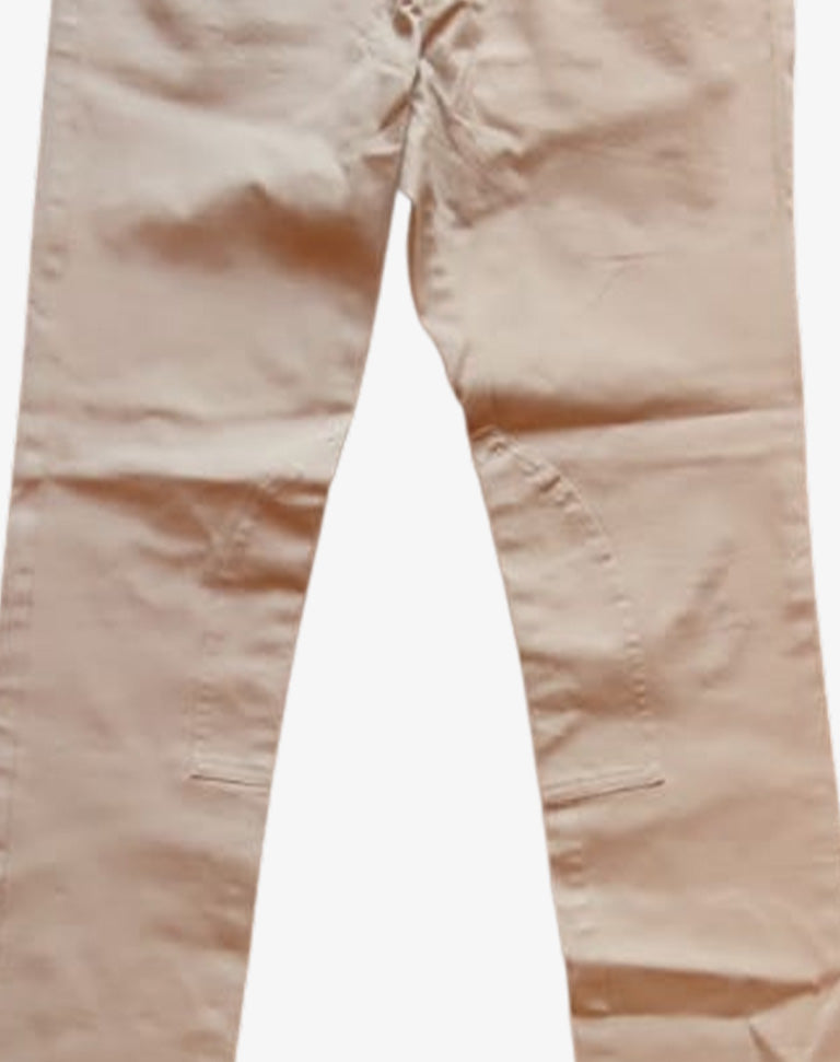 Lauren Ralph Lauren pantaloni donna beige in cotone stretch anni 2010