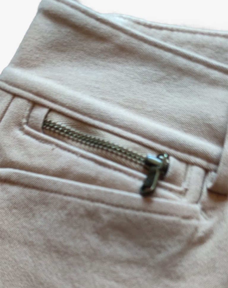 Lauren Ralph Lauren pantaloni donna beige in cotone stretch anni 2010