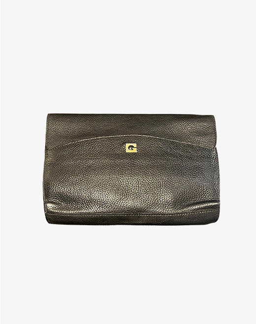 Gherardini Pochette Vintage in Pelle Martellata Nera