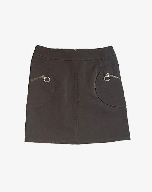 Prada Sport Gonna “Circle Pocket” Nera in Nylon Anni 2000