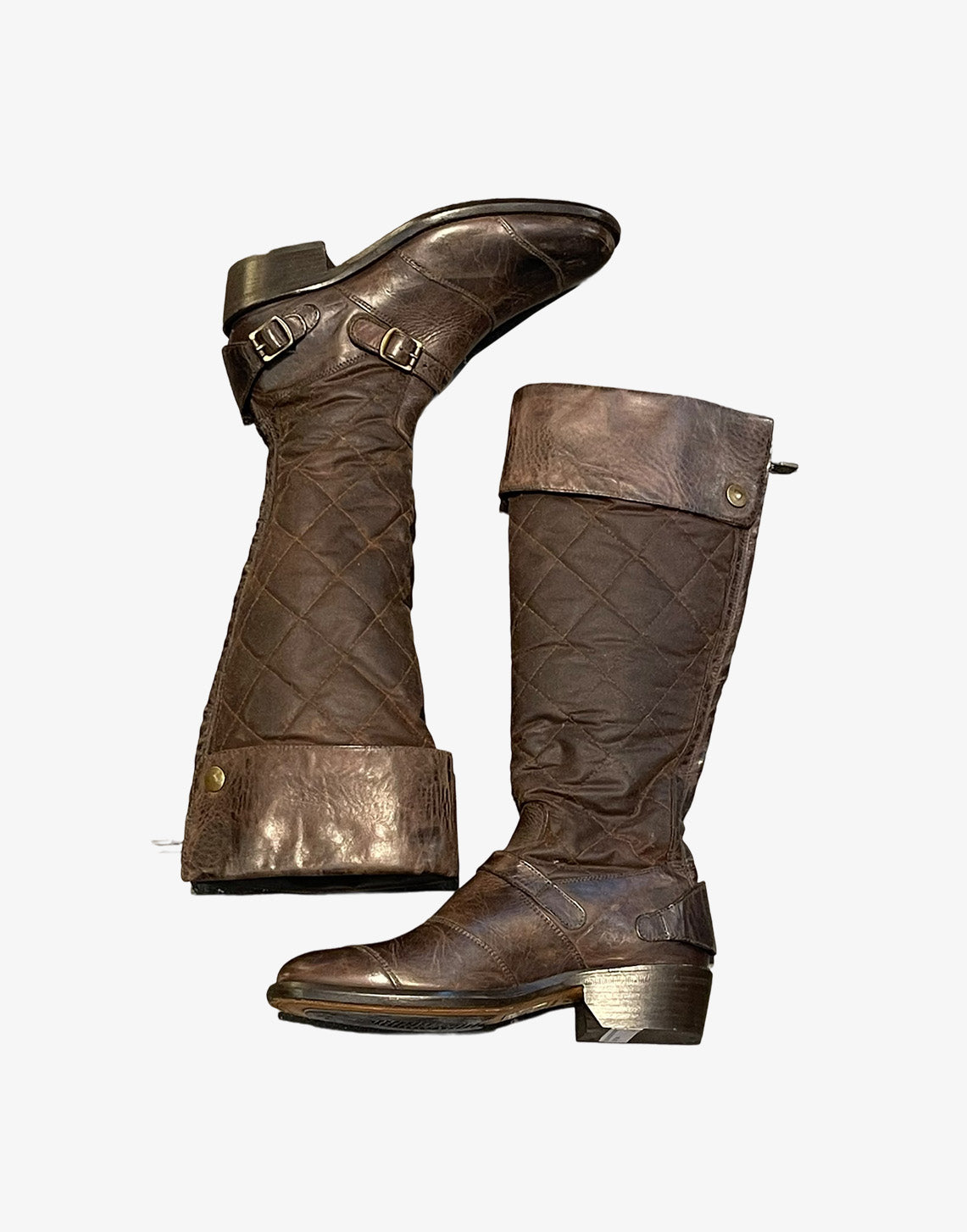 Stivali alti Belstaff Trialmaster 1955 pelle marroni Donna taglia 37