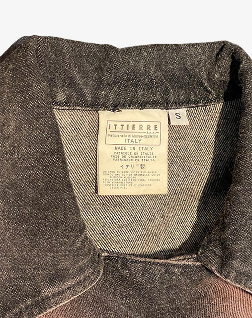 Versace Jeans Couture Denim Biker Jacket Made in Italy Y2K anni 2000
