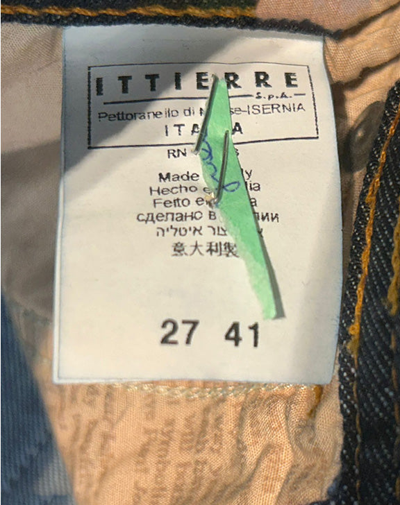 Jeans Galliano donna flare bootcut denim scuro anni 2000