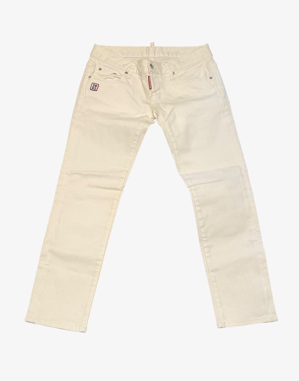 DSquared² Jeans donna bianchi in denim IT 42