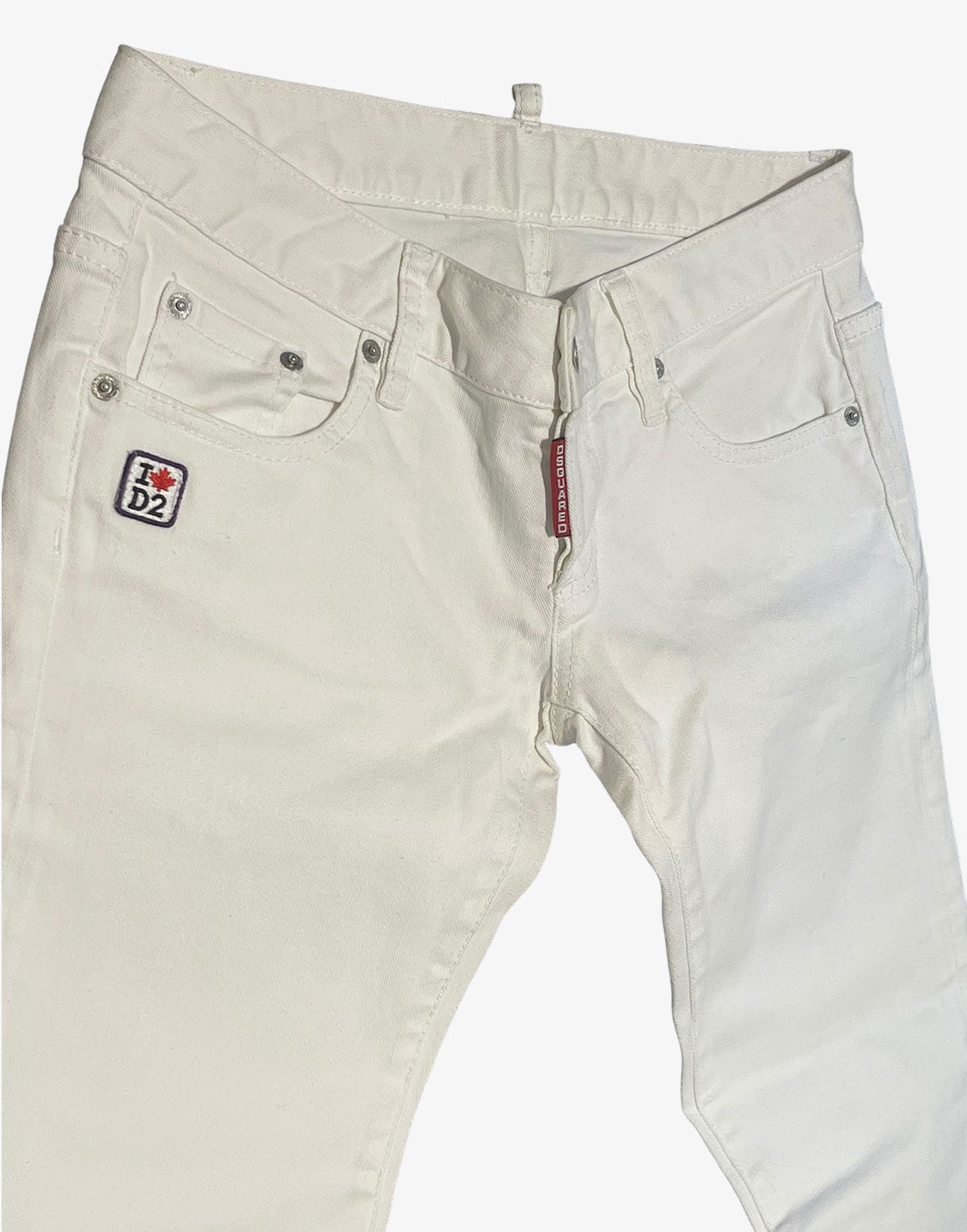 DSquared² Jeans donna bianchi in denim IT 42