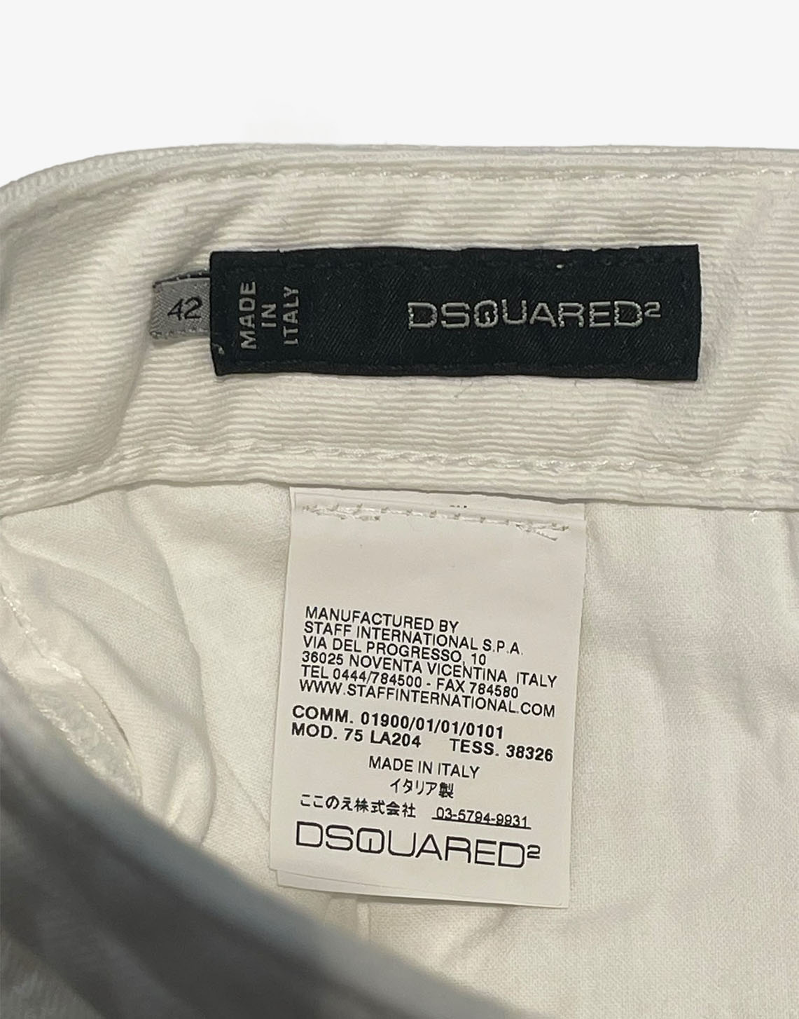 DSquared² Jeans donna bianchi in denim IT 42