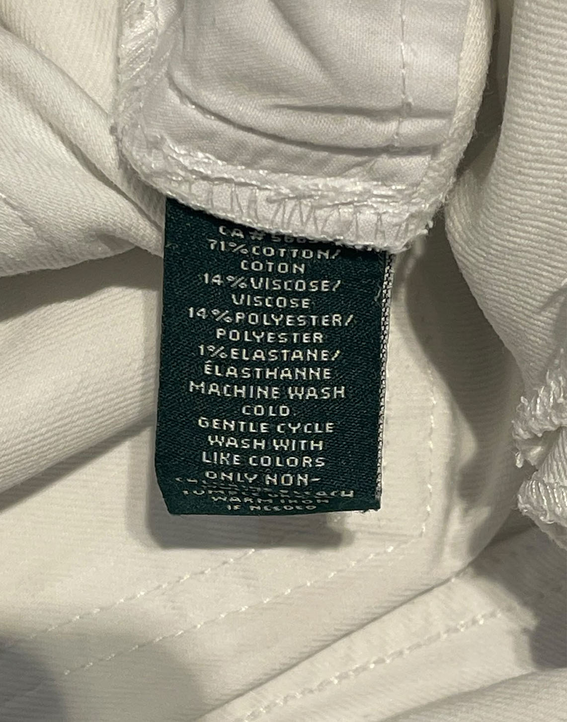 Lauren Ralph Lauren Jeans donna bianchi a gamba dritta Taglia 4 USA